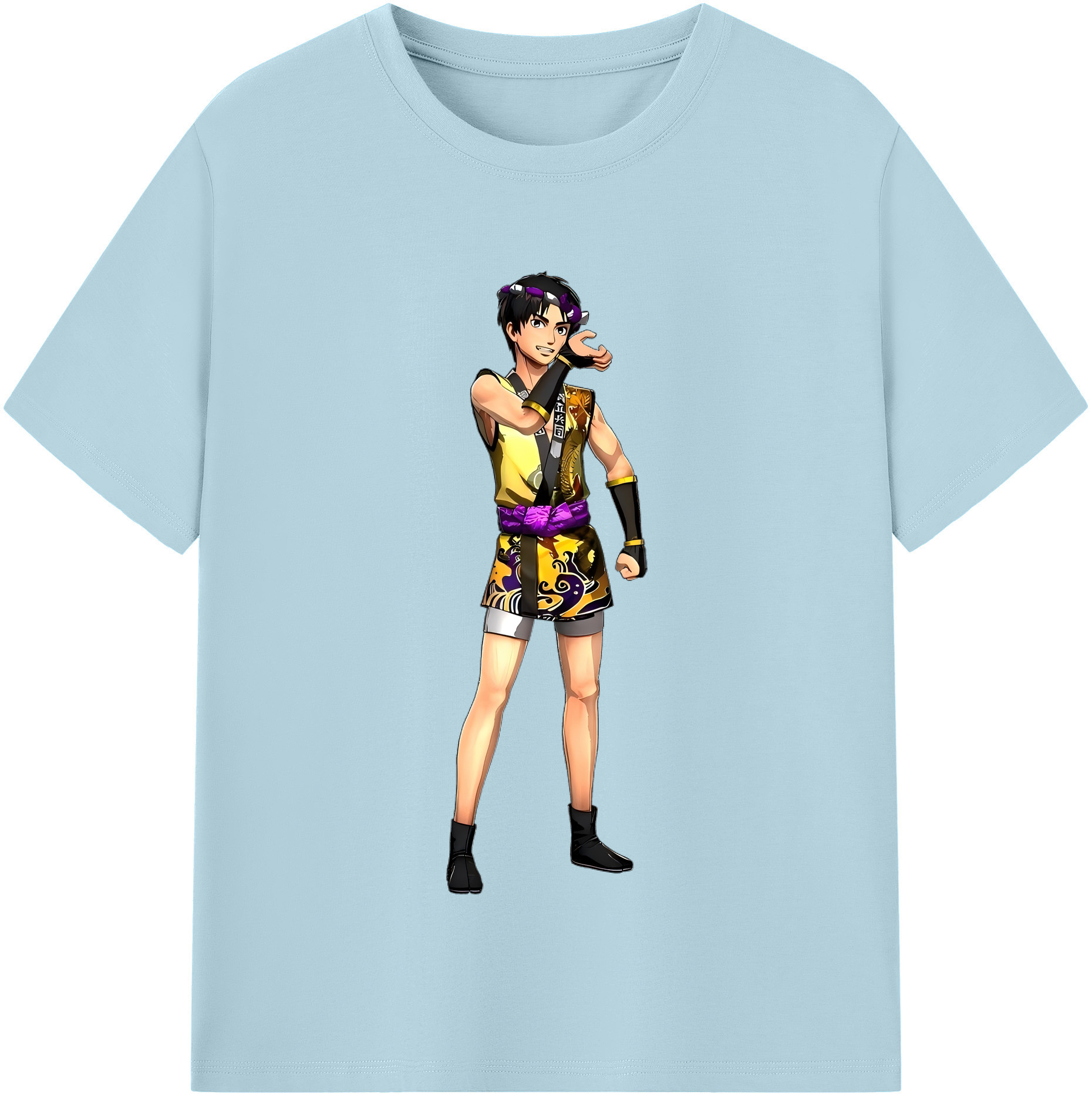 （画像用） 進撃の巨人 リヴァイ·アッカーマン Attack on Titan Levi Ackerman 綿100％半袖Tシャツ（フロントプリント）
